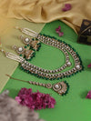 Gold-Plated Kundan Studded Jewellery Set,SAMC