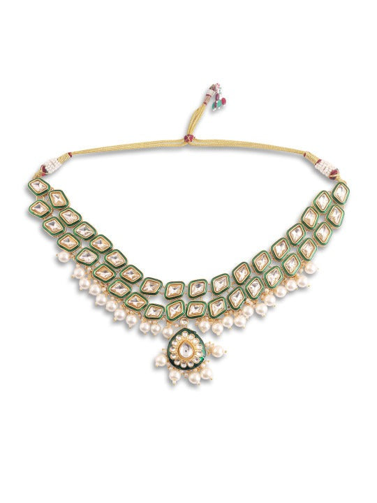 Artificial Gold Plated Kundan Jewellery set,SAMC