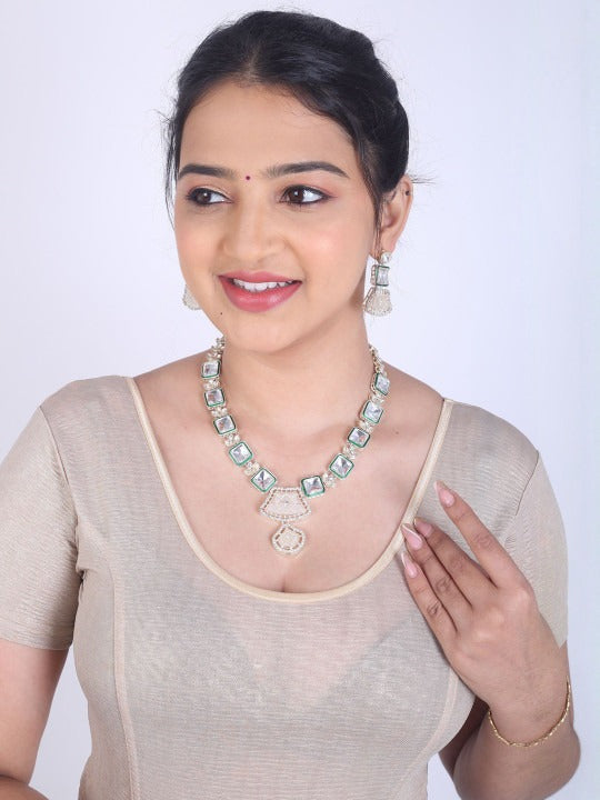 Artificial Gold Palated Kundan Jewellery set,SAMC