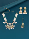 Gold Plated Kundan Studded Jewellery set,SAMC