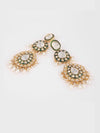 Women Kundan Bridal Necklace Earring Matha Patti & Nose Pin Set,SAMC