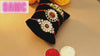 Rakhi Gold Plated Floral Rakhi with Roli Chawal and Raksha Bandhan Greeting Card For Men